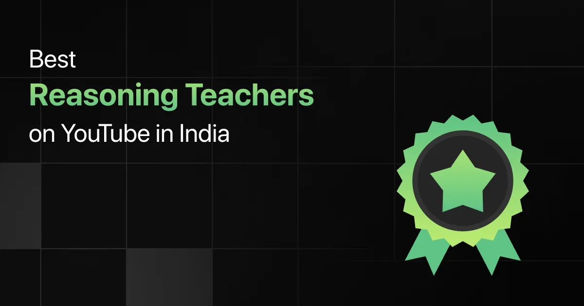 Top 5 Reasoning Teachers In India on YouTube For Competitive Exams